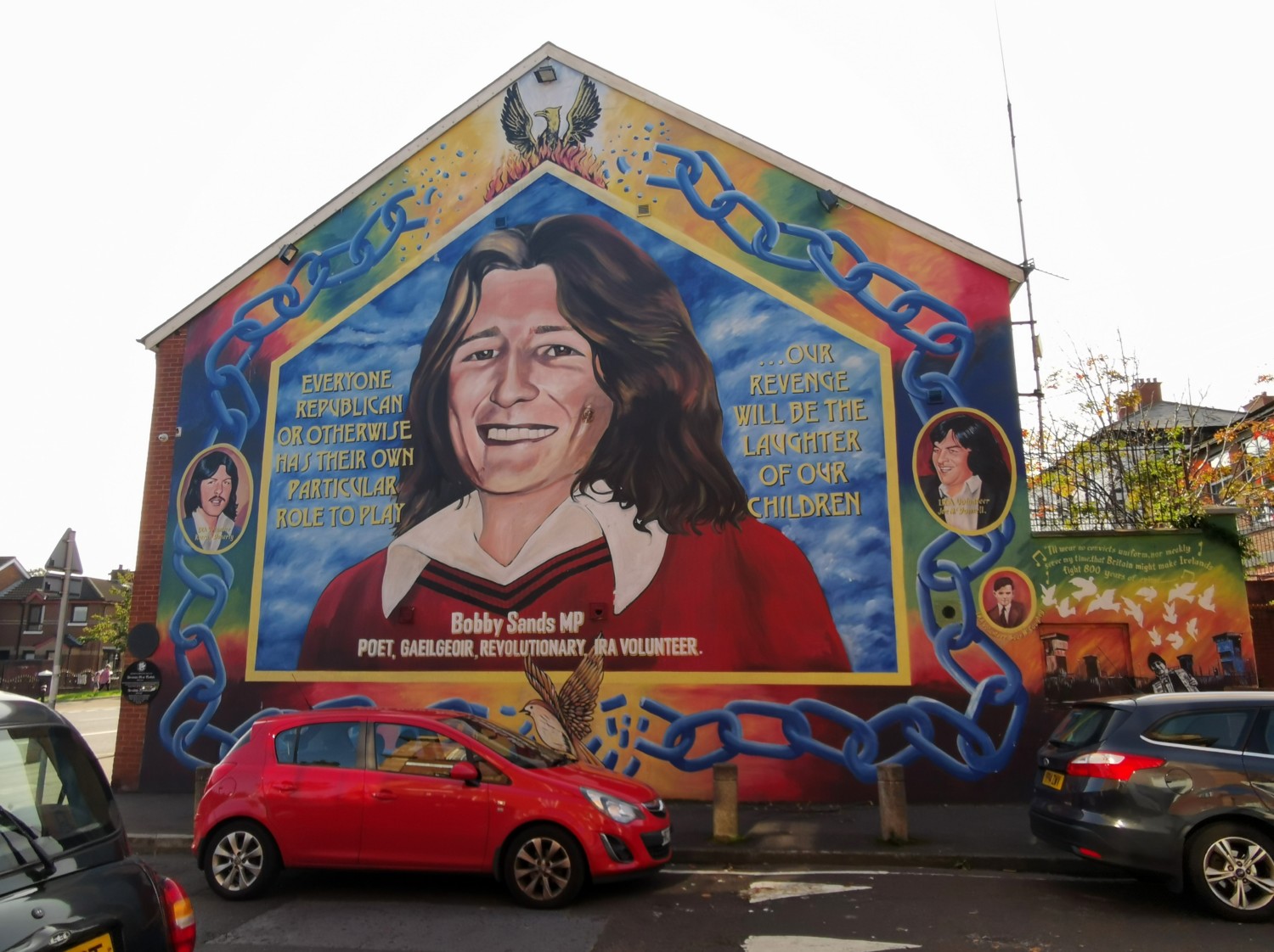 Il murales di Bobby Sand Il murales di Bobby Sand