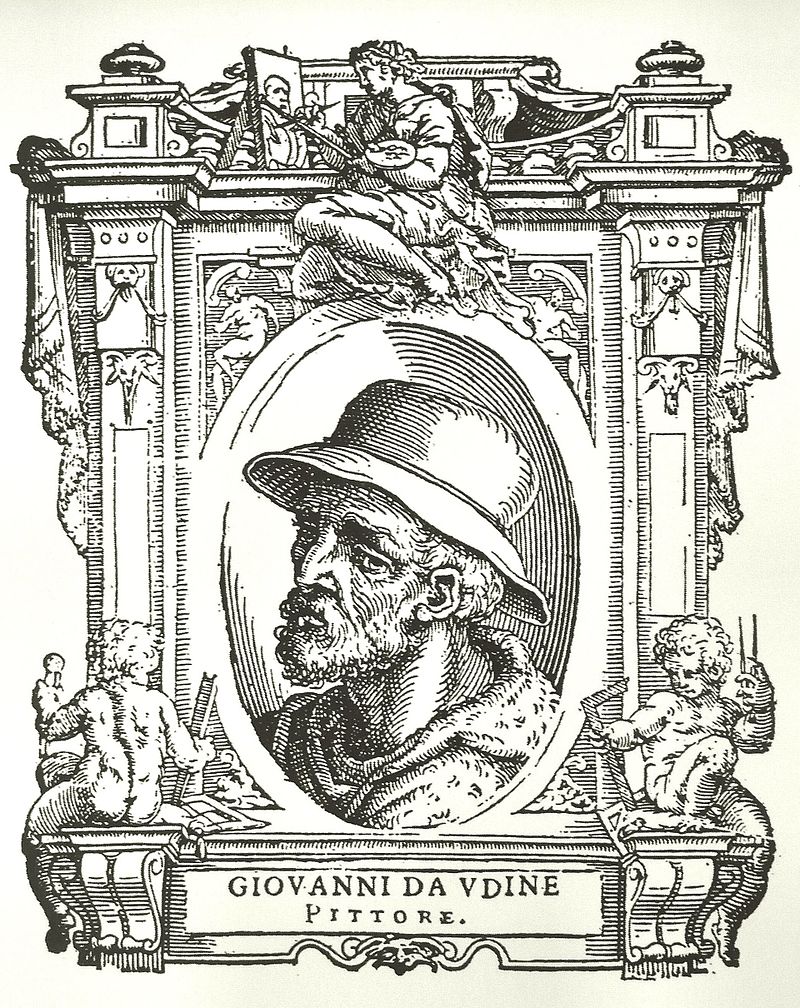 Giovanni da Udine raffigurato ne Le Vite del Vasari Giovanni da Udine raffigurato ne Le Vite del Vasari