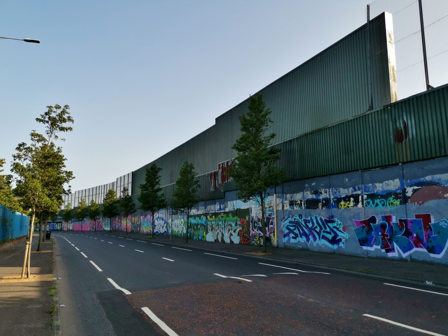 Peace Lines lungo Shankill Road Peace Lines lungo Shankill Road