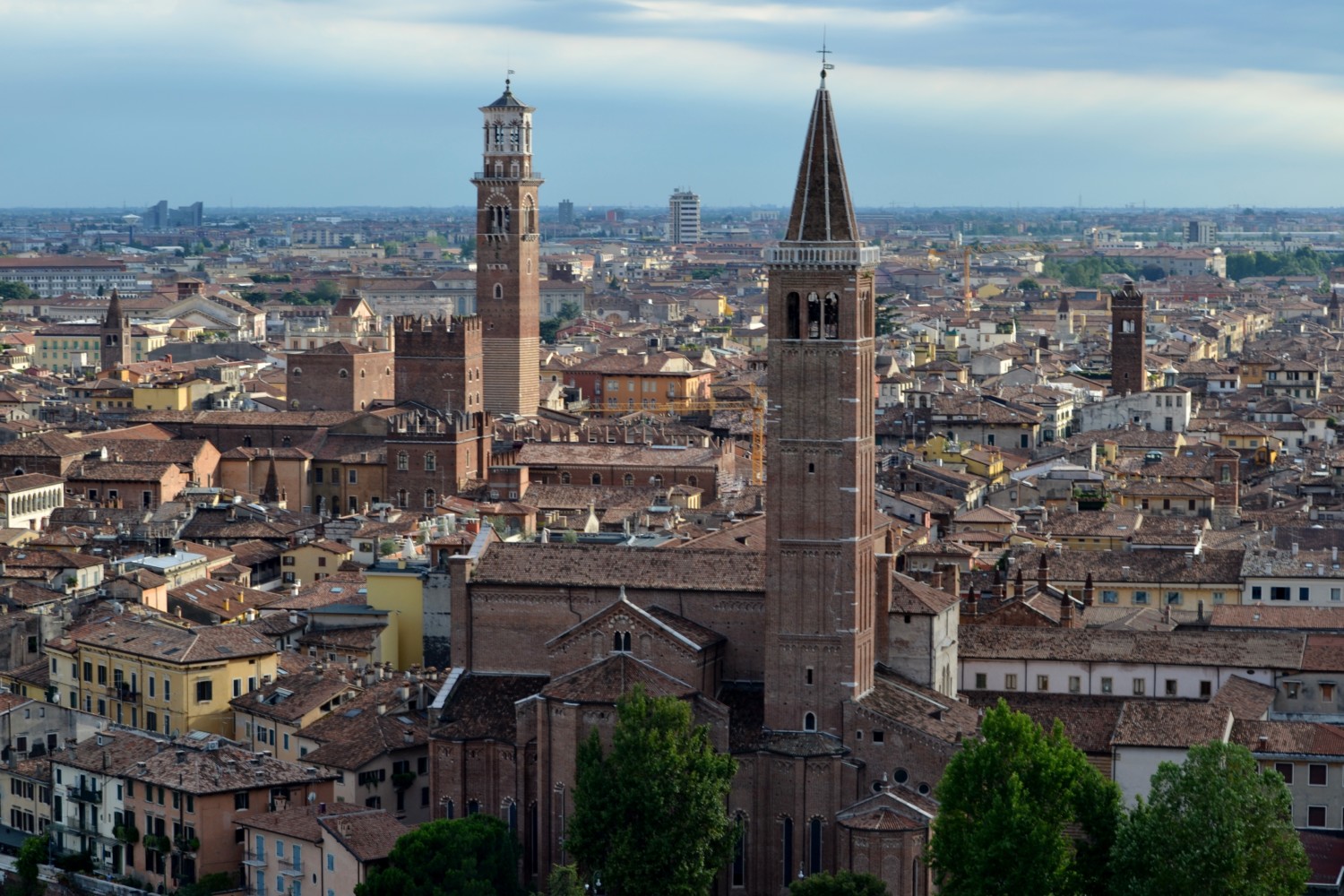 Il centro storico di Verona da Castel San Pietro Il centro storico di Verona da Castel San Pietro