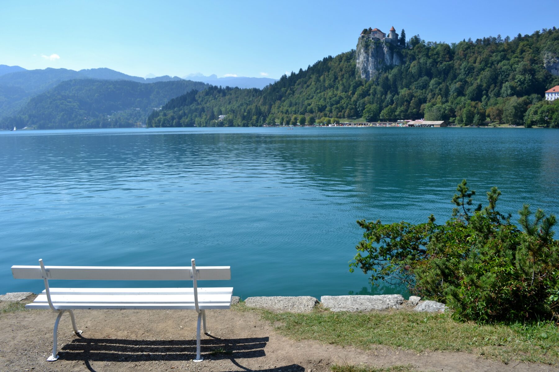 La passeggiata intorno al lago La passeggiata intorno al lago