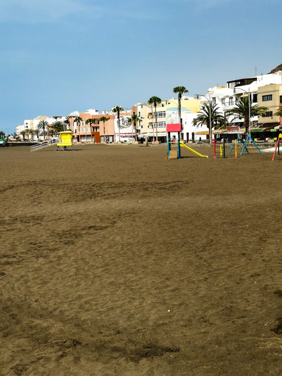 La spiaggia di Gran Tarajal La spiaggia di Gran Tarajal