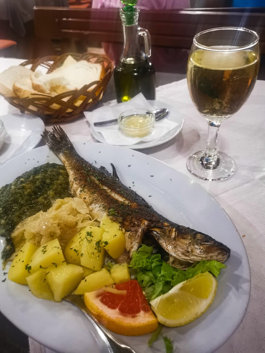 Branzino alla Konoba Ankora Branzino alla Konoba Ankora
