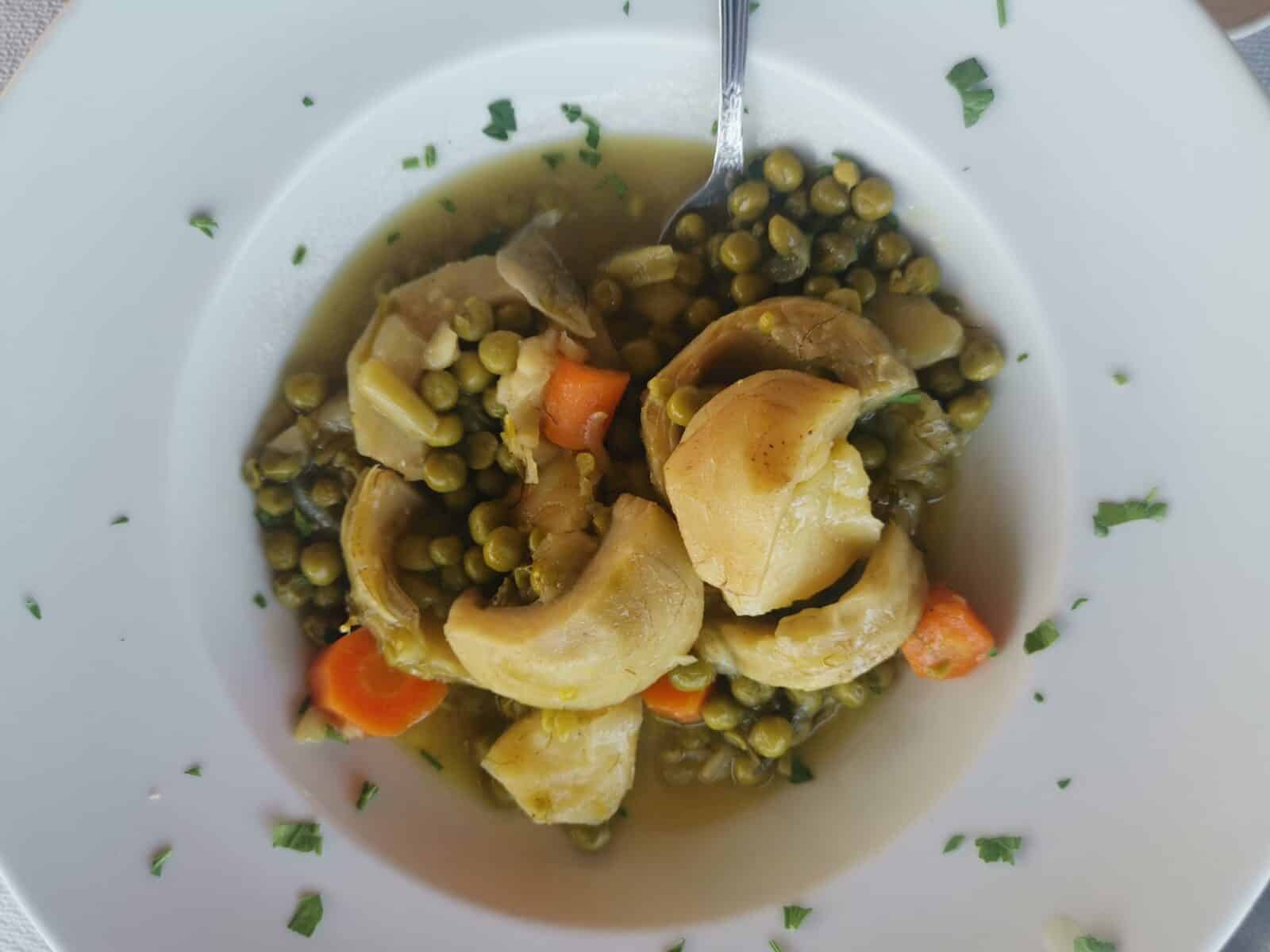 Carciofi alla polita Carciofi alla polita