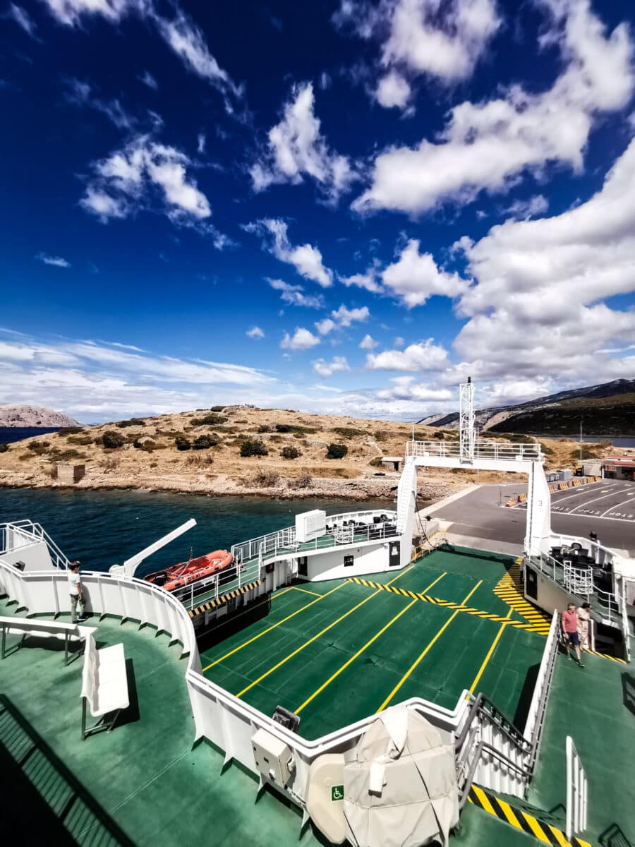 Sul traghetto per Rab Sul traghetto per Rab