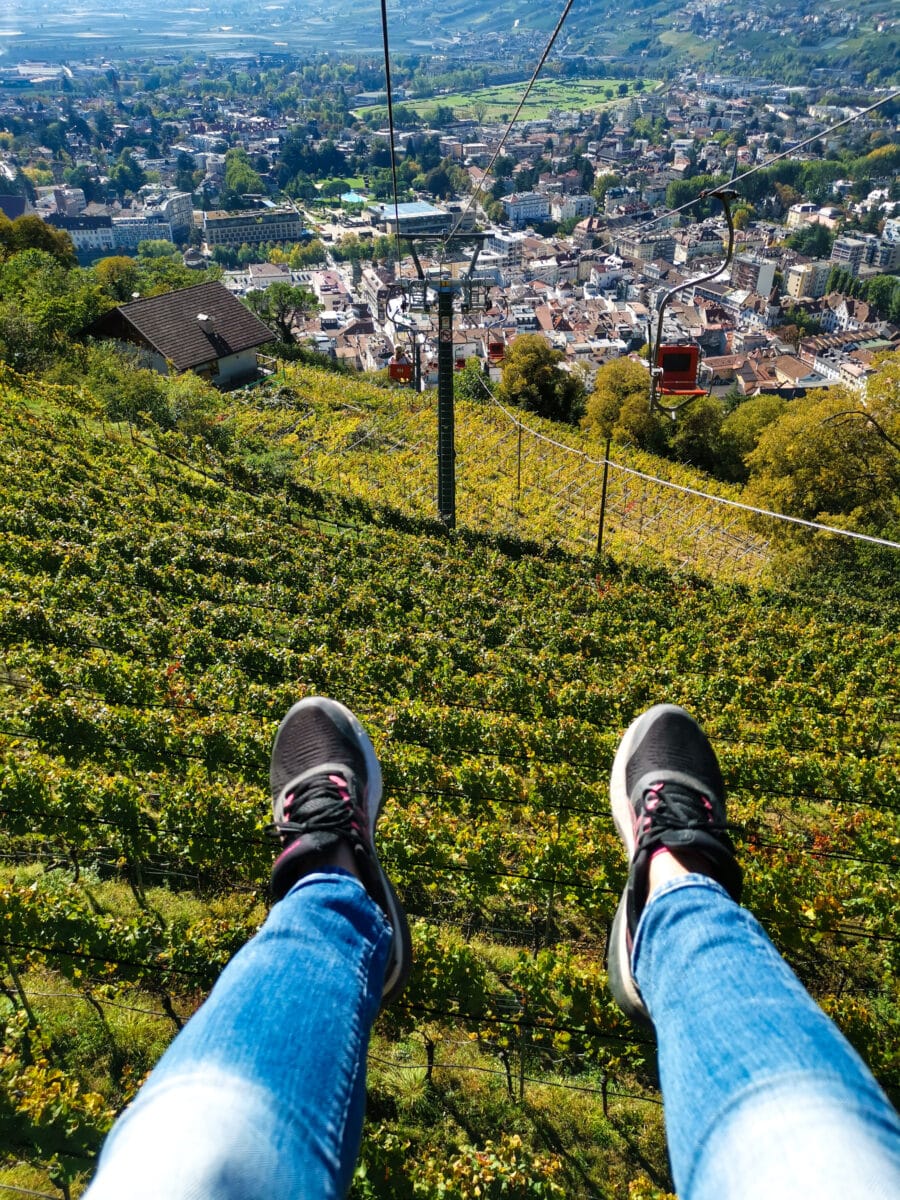 Sulla storica seggiovia Sulla storica seggiovia