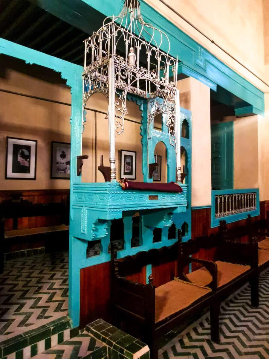 Interno della sinagoga Interno della sinagoga