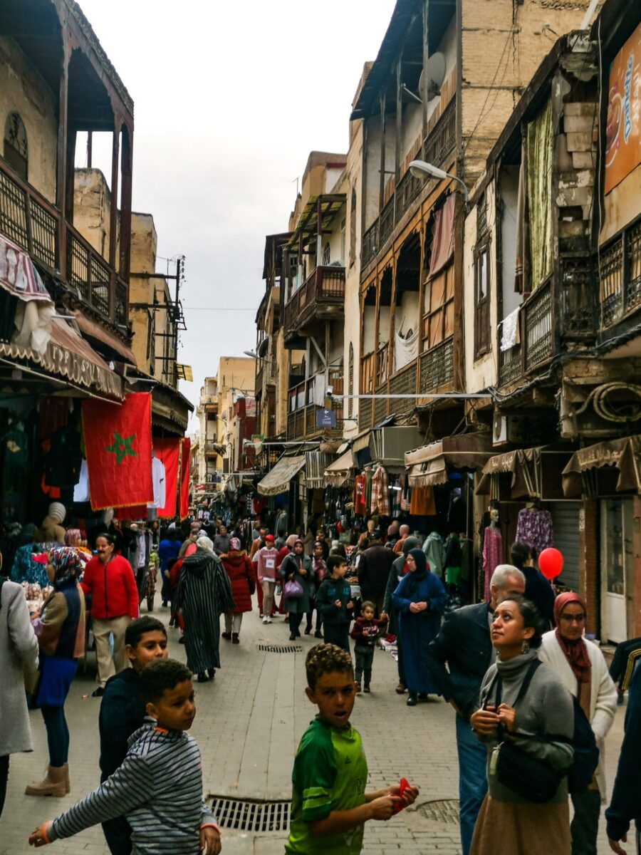 La strada principale della Mellah La strada principale della Mellah