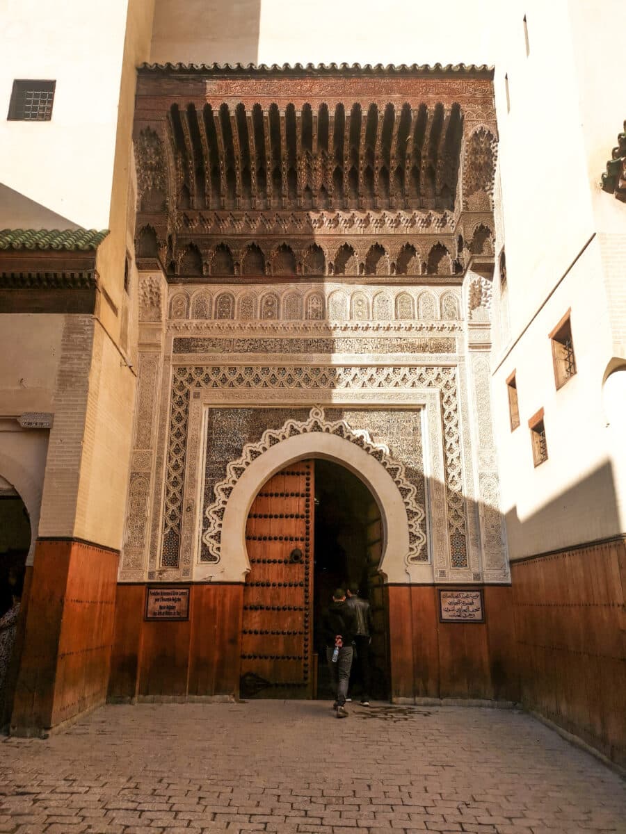 L'ingresso al Museo Nejjarine dell’artigianato ligneo L'ingresso al Museo Nejjarine dell’artigianato ligneo