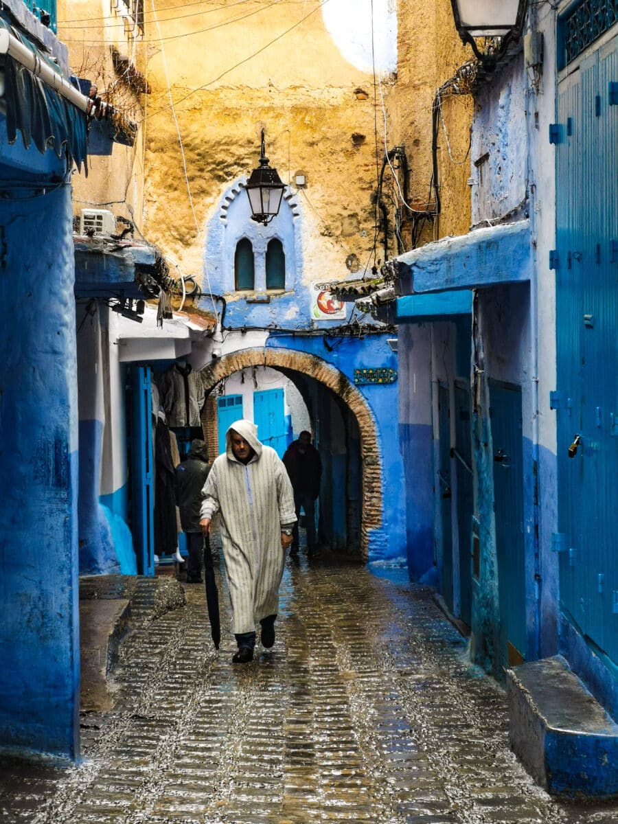 Lungo i vicoli di Chefchaouen Lungo i vicoli di Chefchaouen