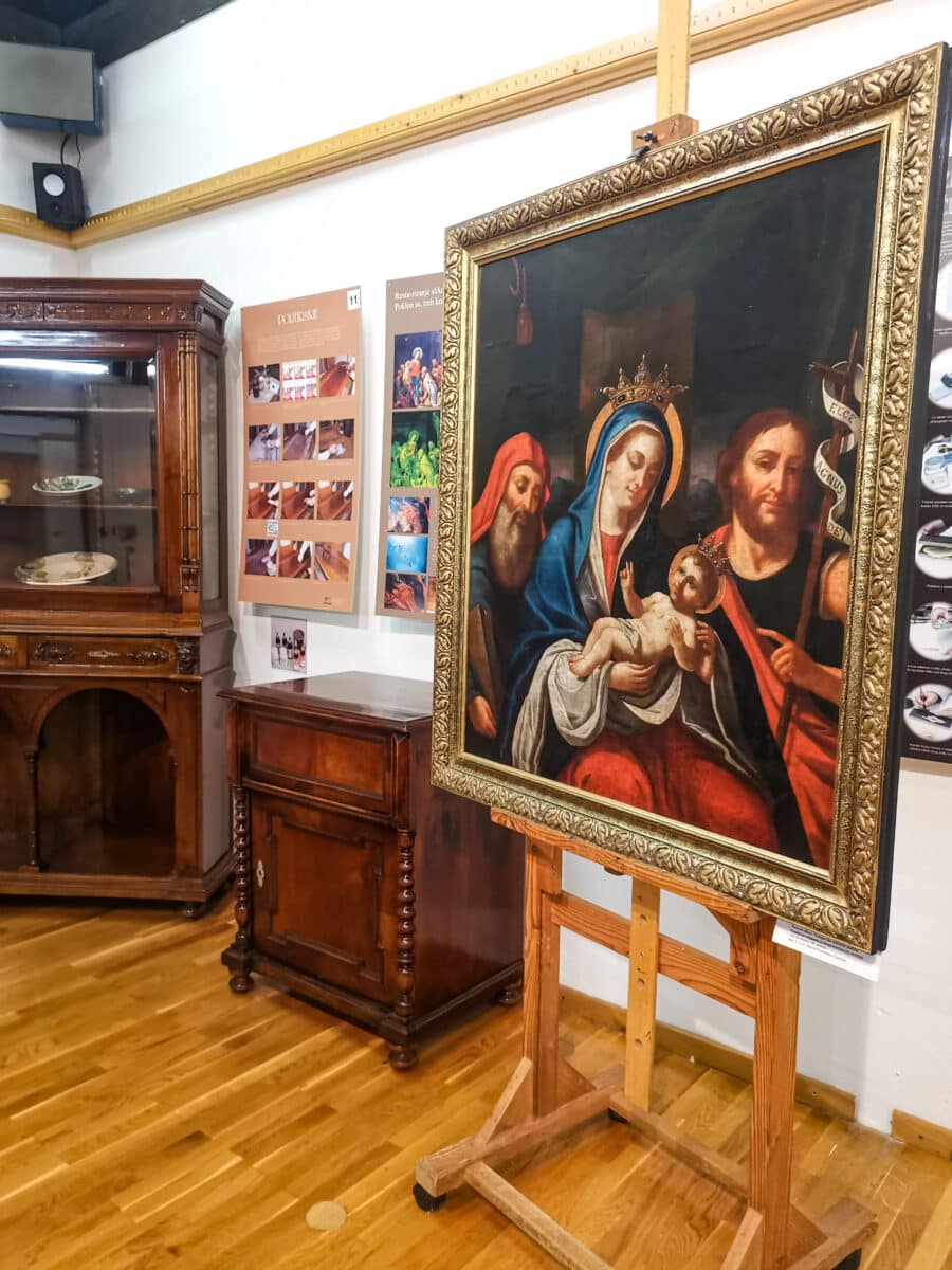 Il laboratorio di restauro a Villa Bartolomei Il laboratorio di restauro a Villa Bartolomei