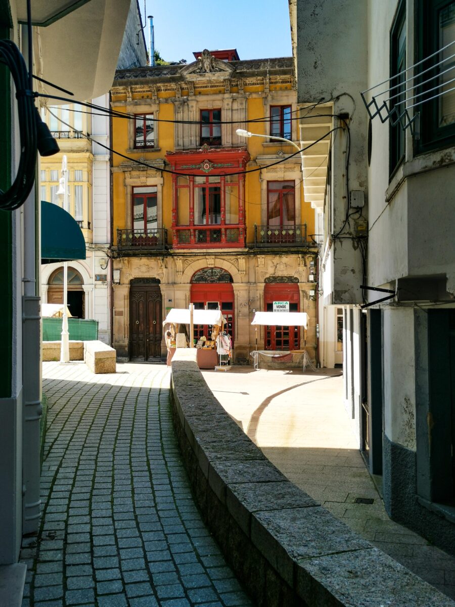 Scorcio del centro di Luarca Scorcio del centro di Luarca