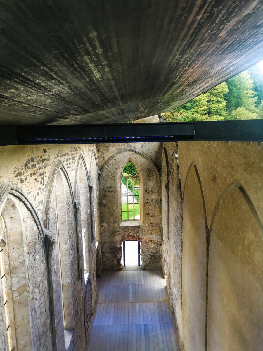 La chiesa della certosa di Seitz vista dal tetto La chiesa della certosa di Seitz vista dal tetto