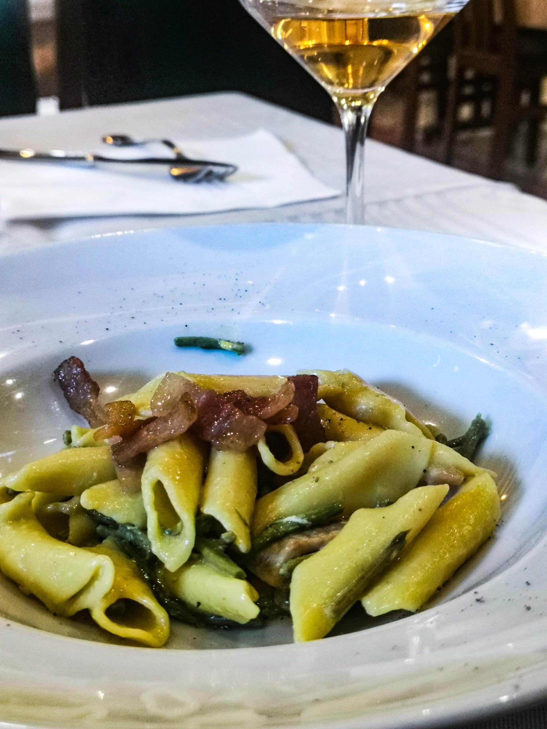 I fusi agli asparagi selvatici di Domačija Ražman a Gračišče I fusi agli asparagi selvatici di Domačija Ražman a Gračišče