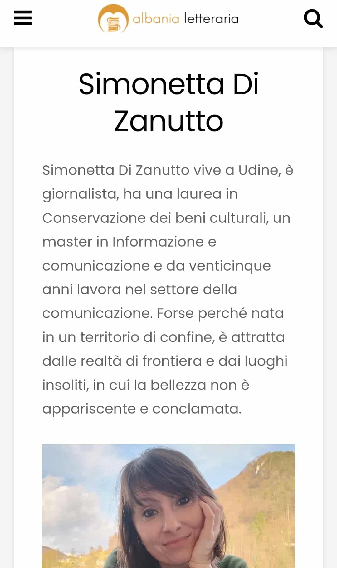 Scheda autrice su Albania letteraria Scheda autrice su Albania letteraria