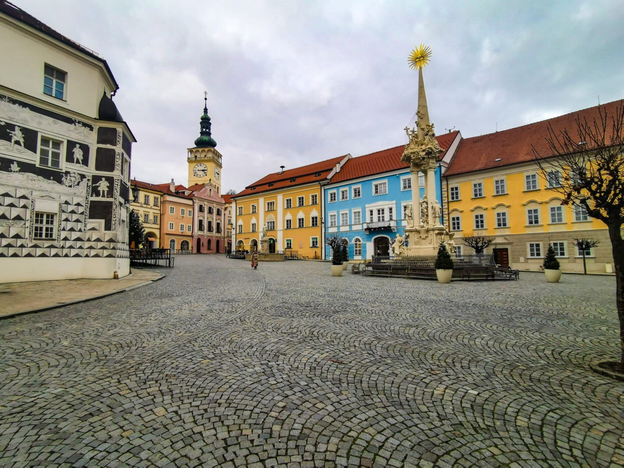 La piazza di Mikulov La piazza di Mikulov