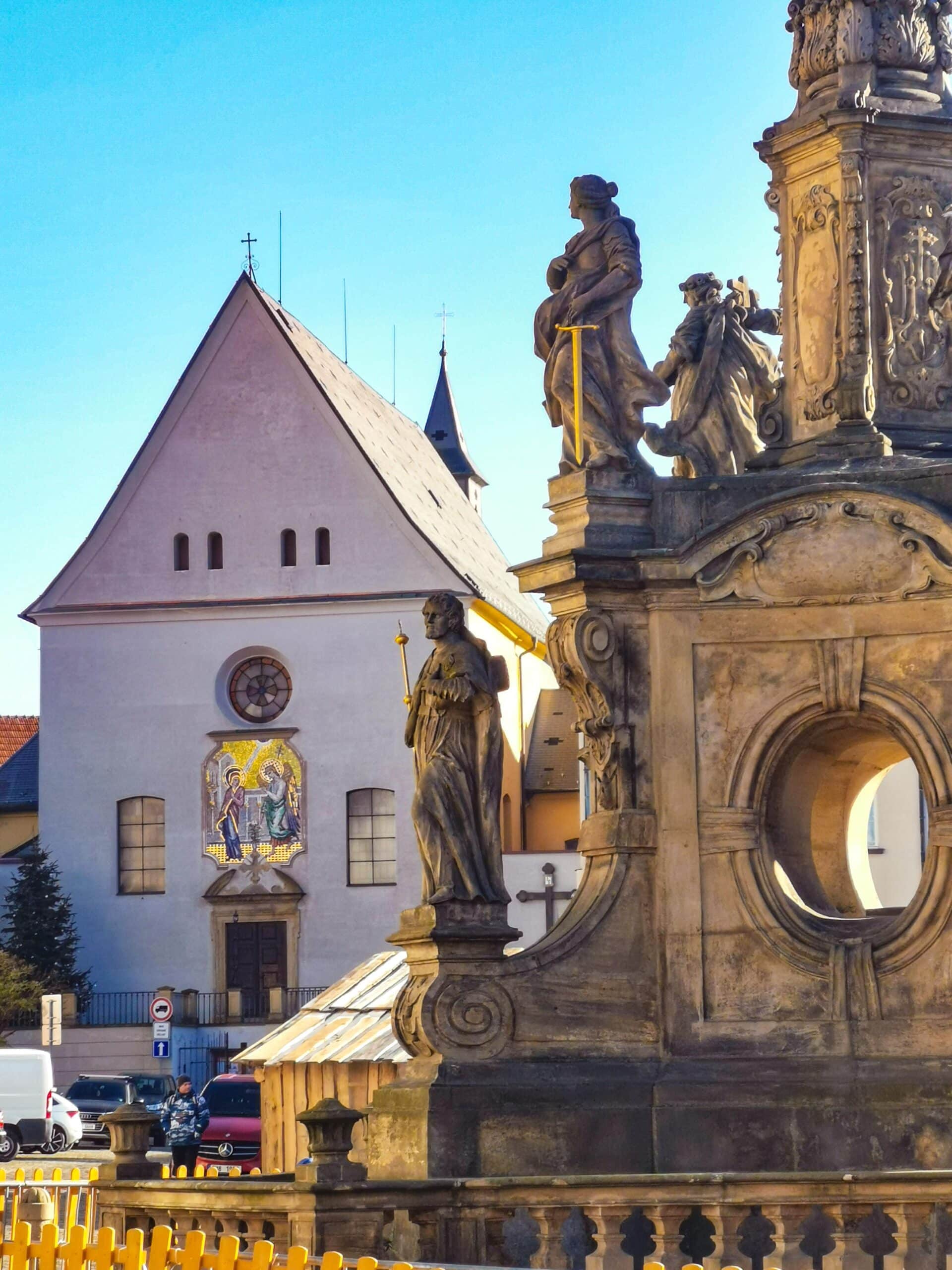 Scorcio della piazza di Olomouc Scorcio della piazza di Olomouc