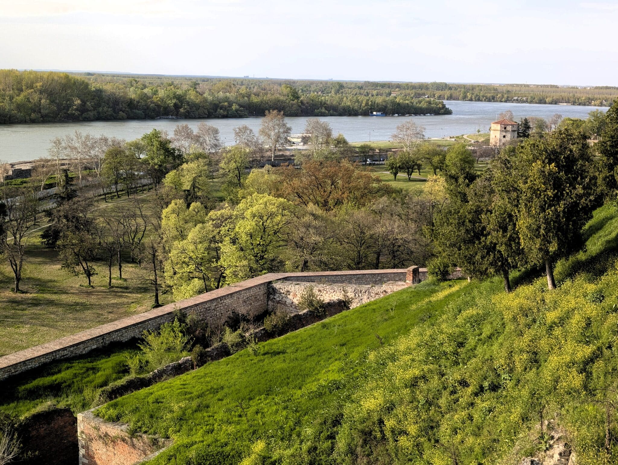 Panorama dalla fortezza Kalemegdan Panorama dalla fortezza Kalemegdan