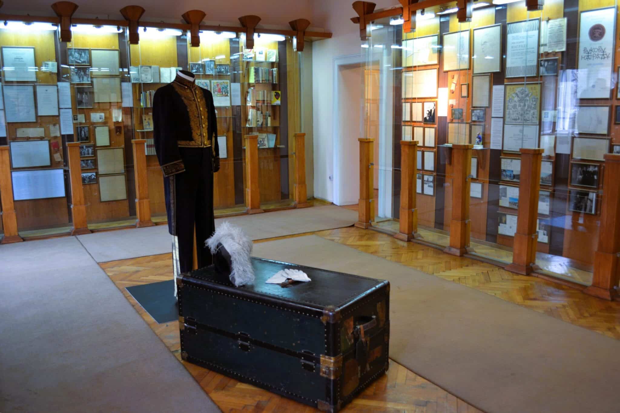 Una delle sale del museo di Ivo Andric Una delle sale del museo di Ivo Andric