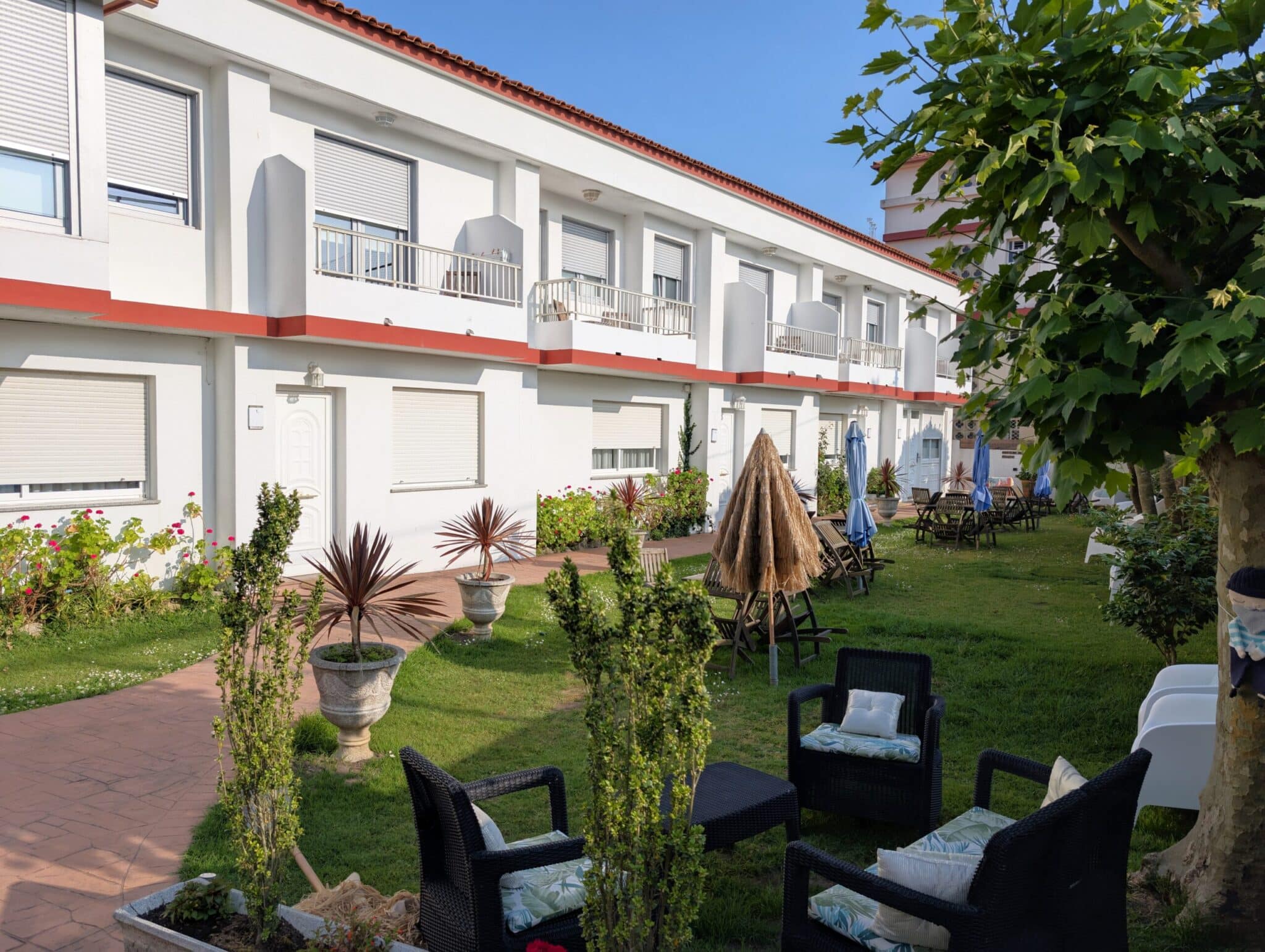 Il complesso degli Apartamentos Rodeiramar a Cangas Il complesso degli Apartamentos Rodeiramar a Cangas