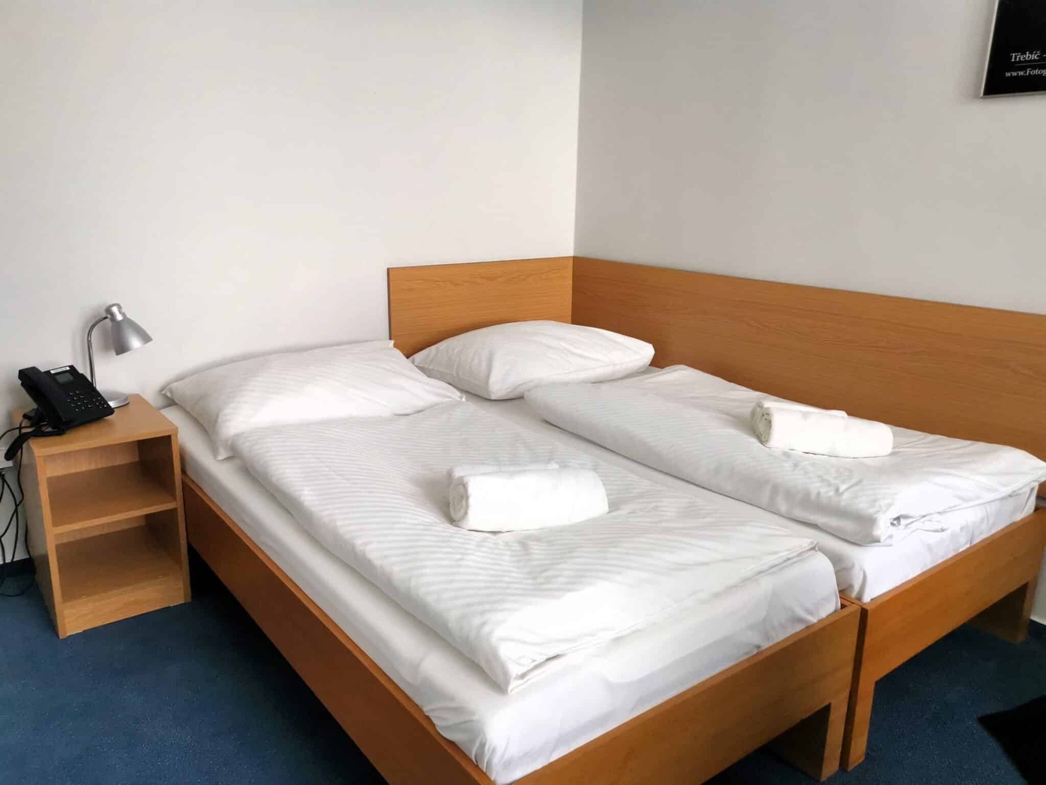 La mia camera all'Hotel Atom di Trebic La mia camera all'Hotel Atom di Trebic