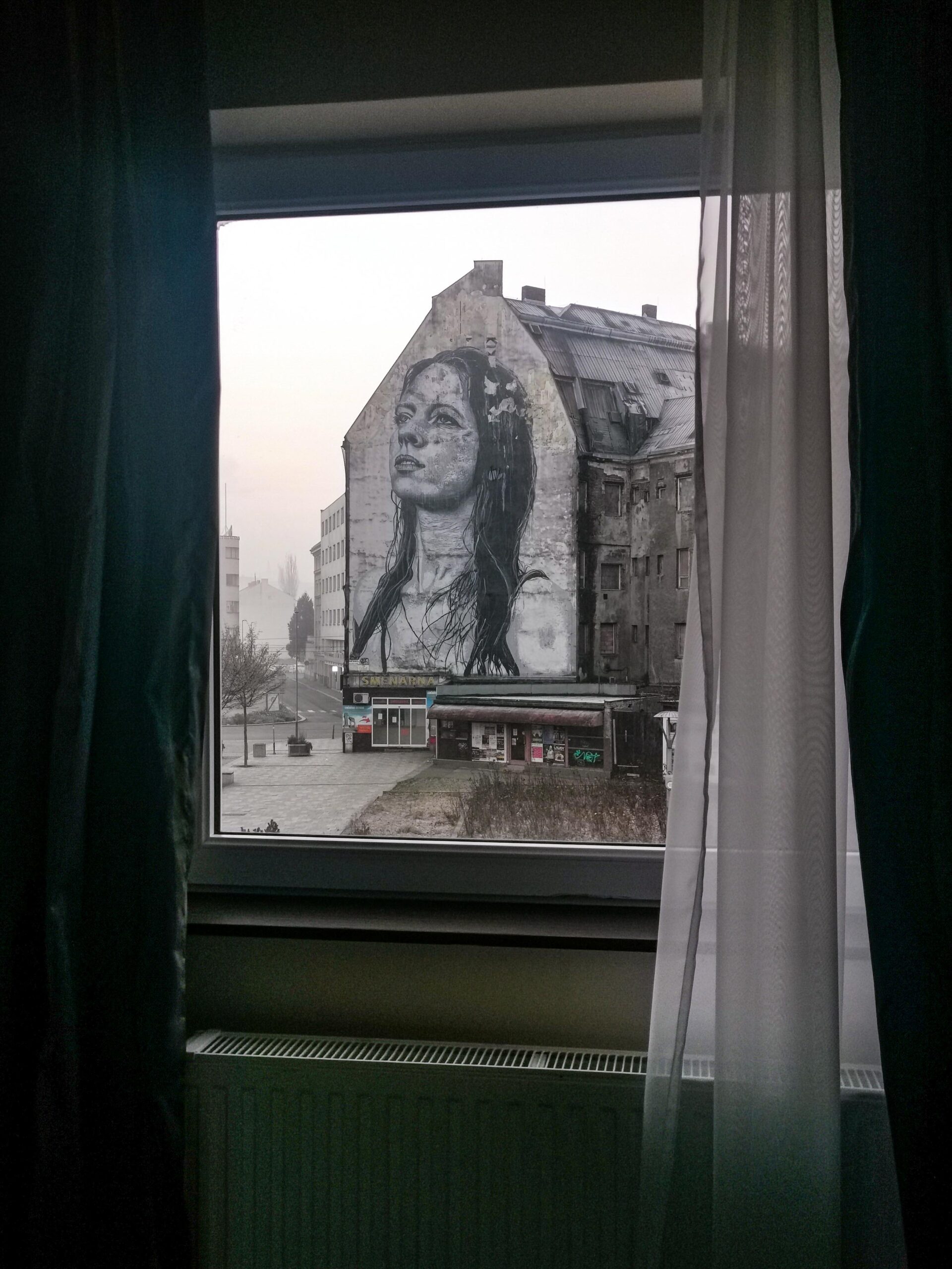 La vista dalla mia camera dell'Hotel Imperial di Ostrava La vista dalla mia camera dell'Hotel Imperial di Ostrava