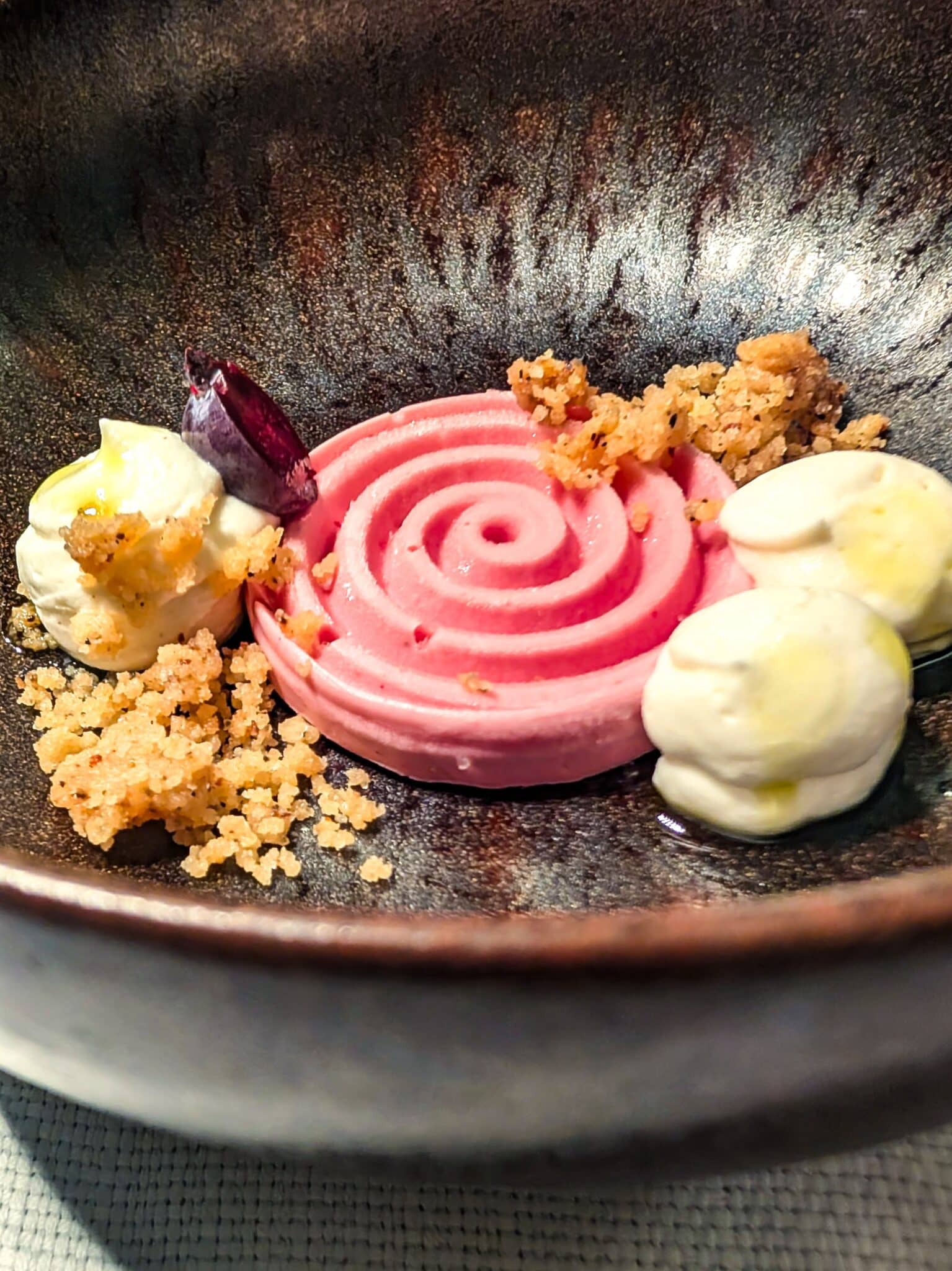 La mousse al lampone La mousse al lampone