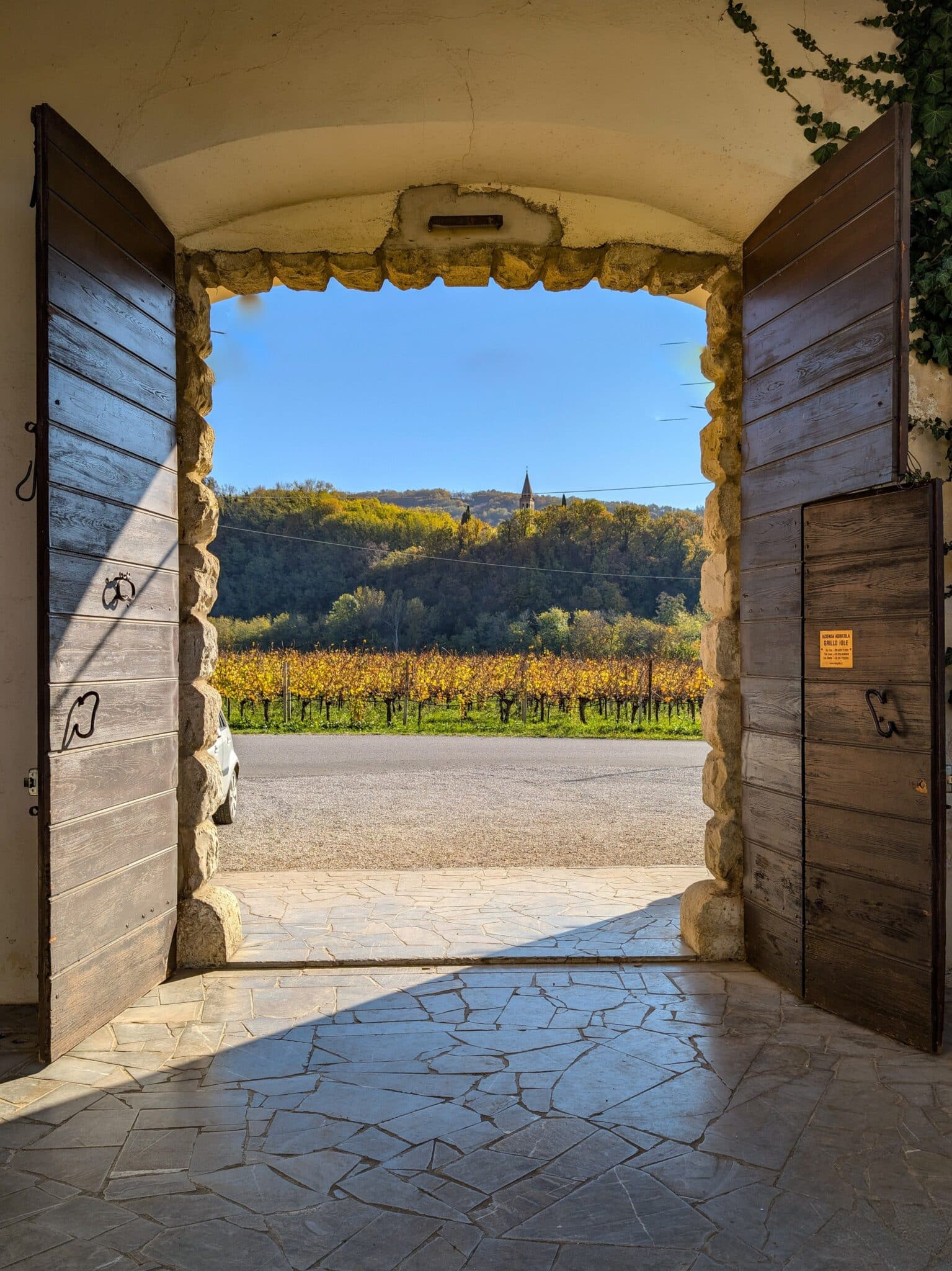 L'ingresso alla cantina L'ingresso alla cantina