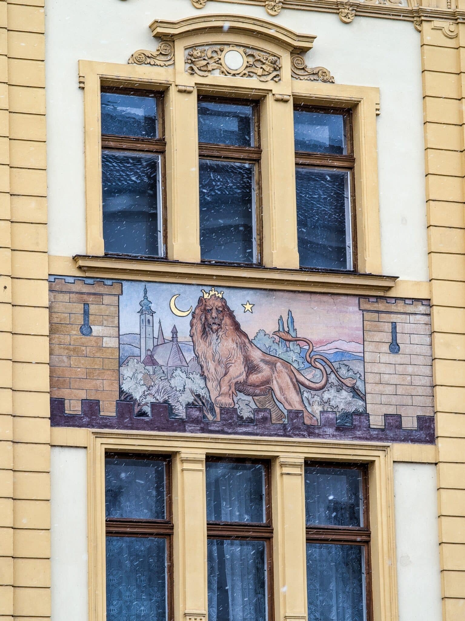 Dettagli dei palazzi del centro Dettagli dei palazzi del centro