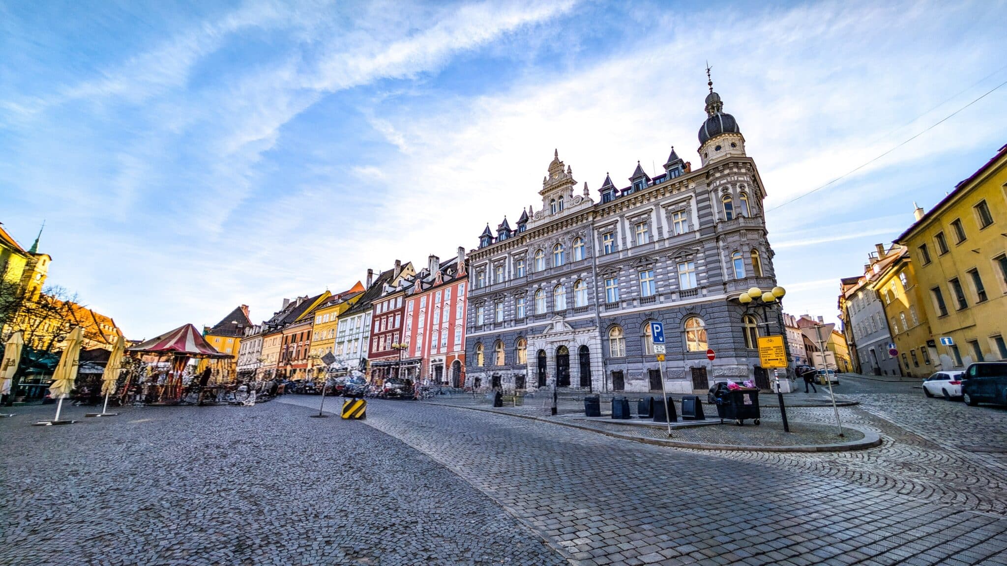 La piazza centrale di Cheb La piazza centrale di Cheb