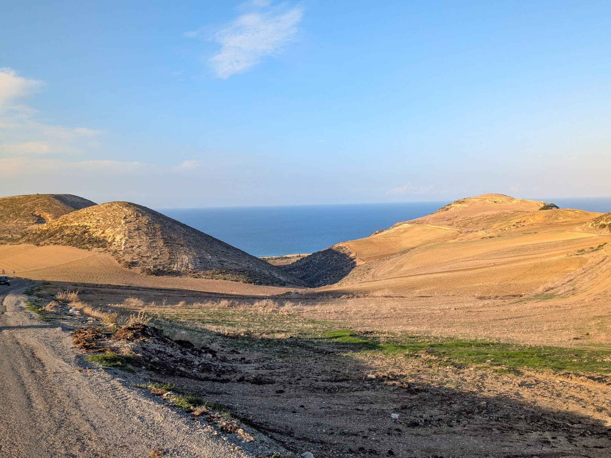 La strada verso Cap Angel La strada verso Cap Angel