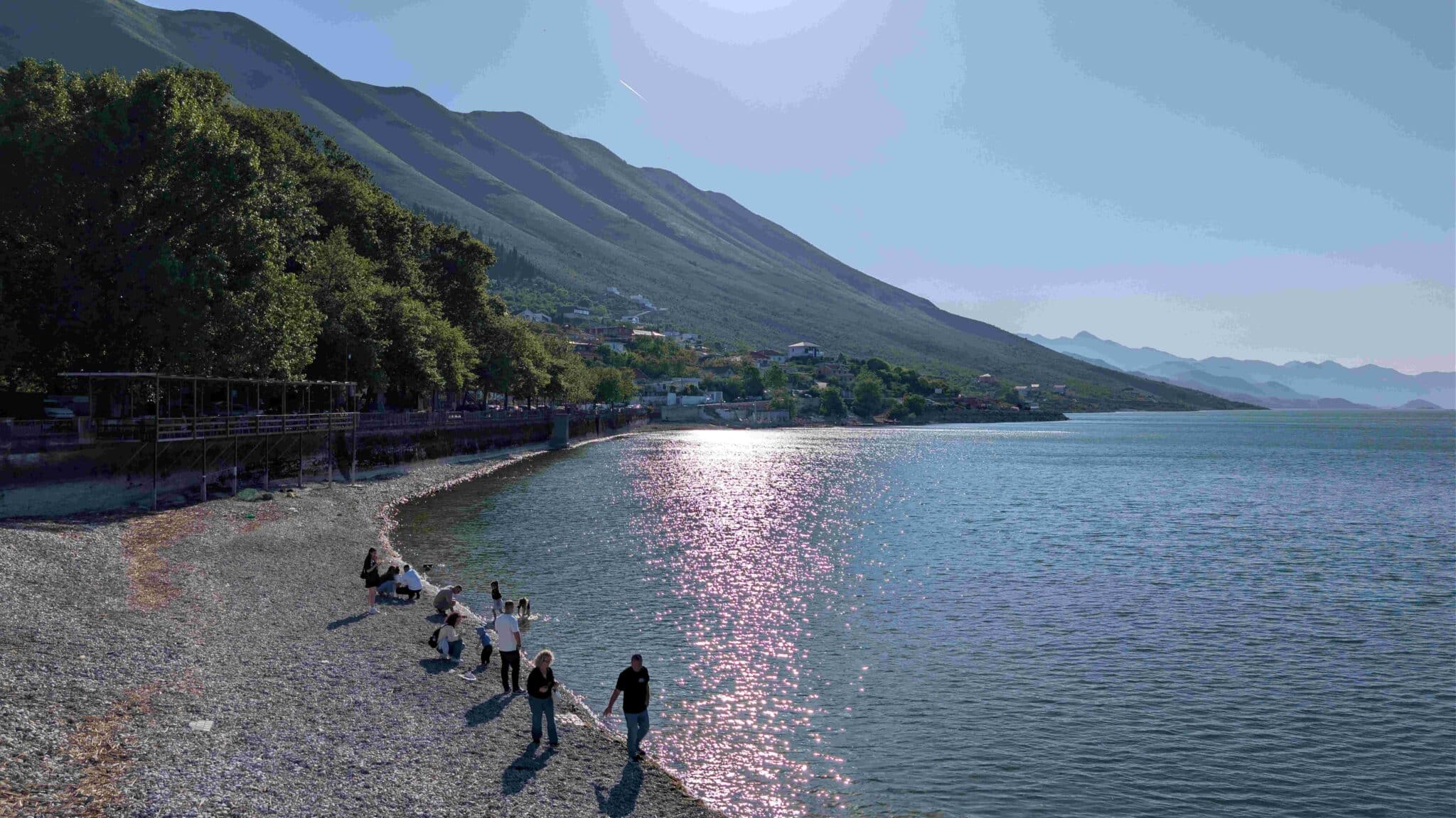 Il lago di Scutari a Shiroka Il lago di Scutari a Shiroka