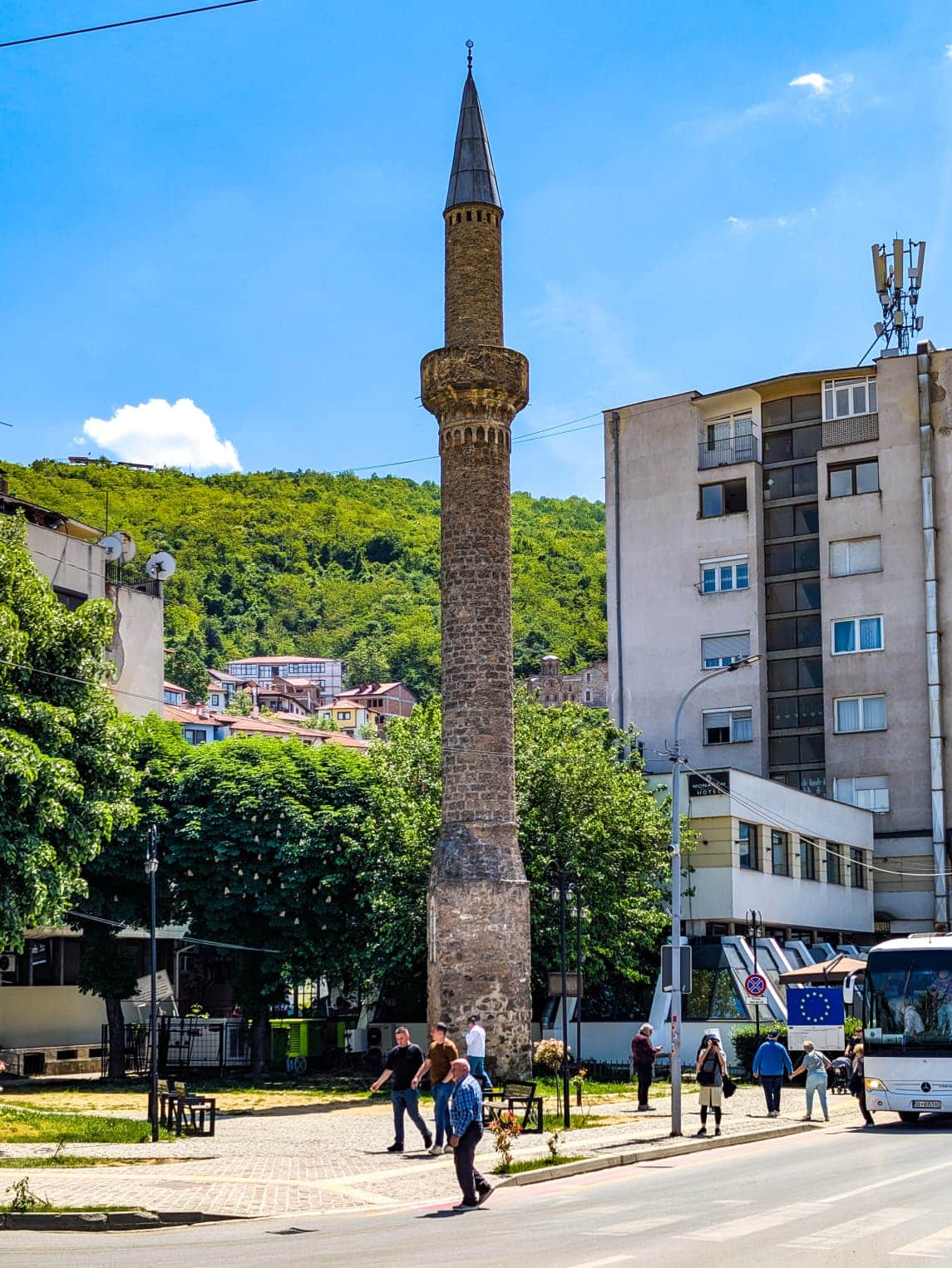 Il minareto sopravvissuto della moschea Arasta Il minareto sopravvissuto della moschea Arasta