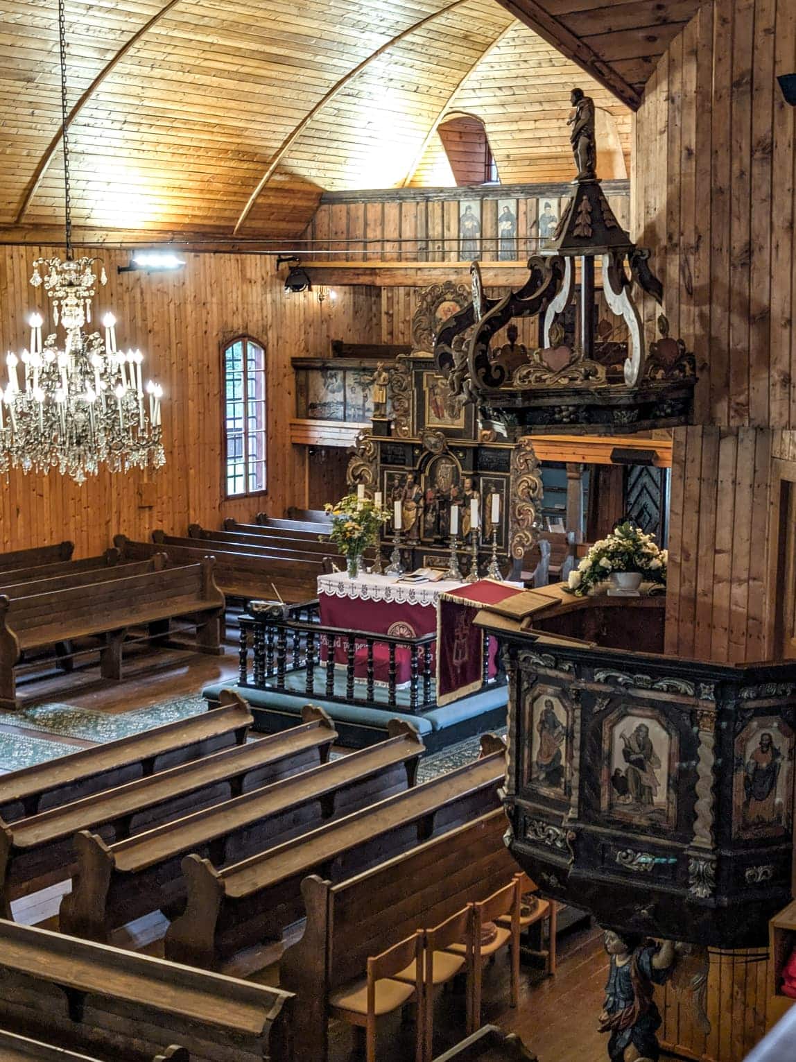 Il pulpito della Chiesa di Svätý Kríž