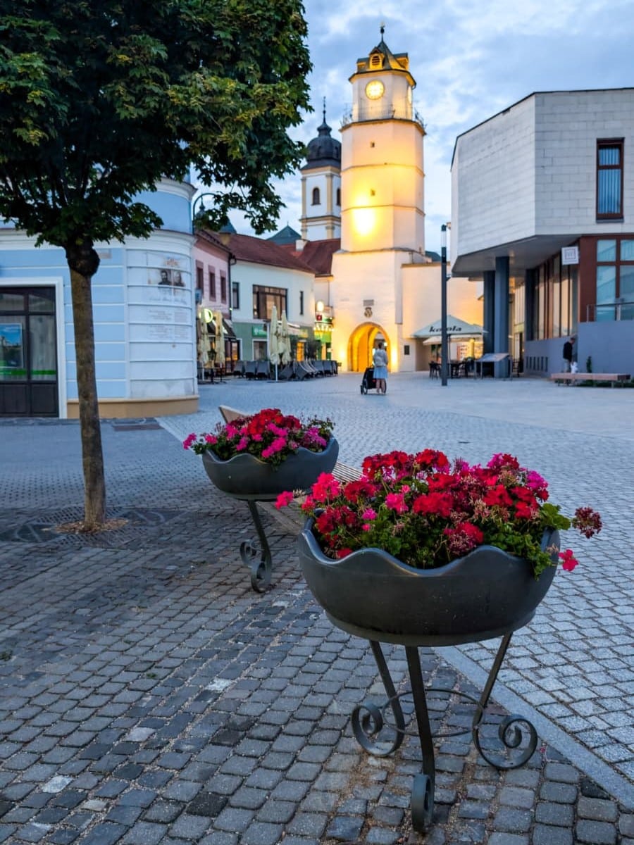 Il centro pedonale di Trenčín Il centro pedonale di Trenčín